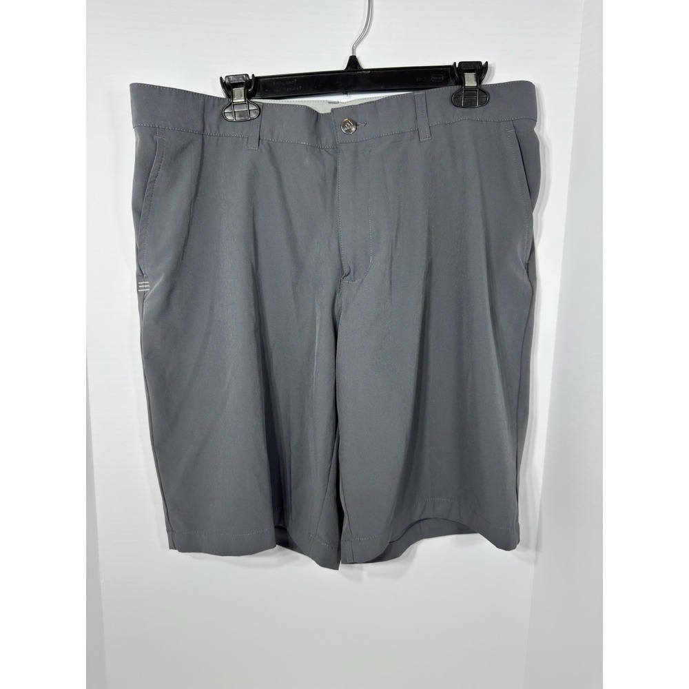 Adidas Climalite Shorts Mens 36 Chino Golf Grey Flat‎ Front Pockets